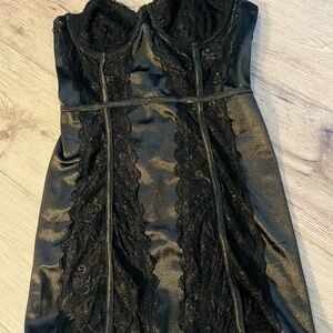 Elegant Black Lace Women's Dress